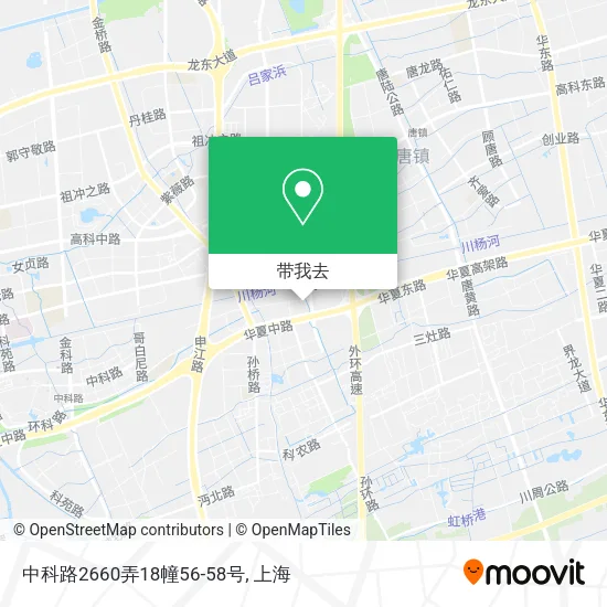 中科路2660弄18幢56-58号地图