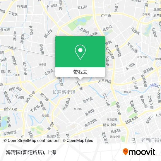 海湾园(普陀路店)地图