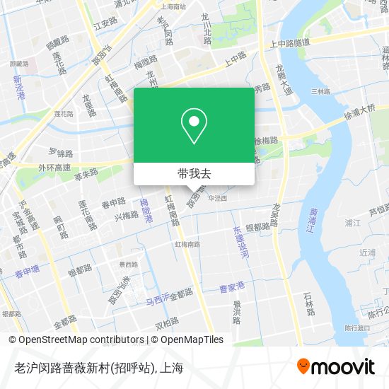 老沪闵路蔷薇新村(招呼站)地图