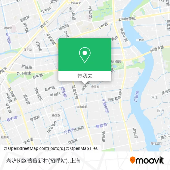 老沪闵路蔷薇新村(招呼站)地图