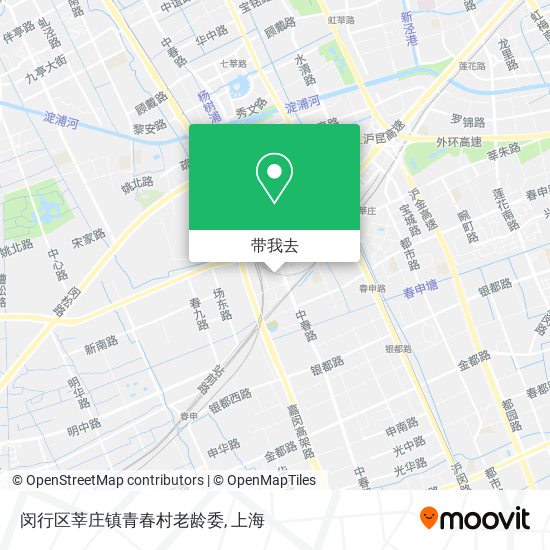闵行区莘庄镇青春村老龄委地图