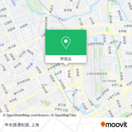 申长路通虹路地图