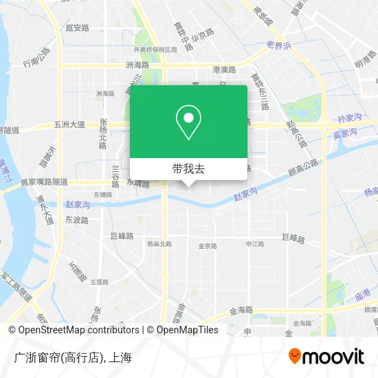 广浙窗帘(高行店)地图