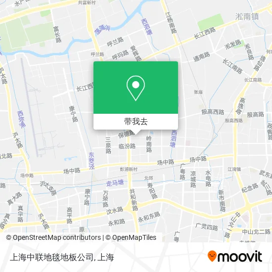 上海中联地毯地板公司地图