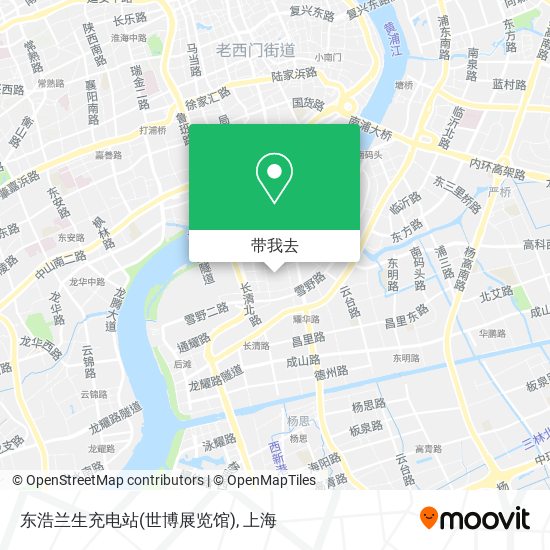 东浩兰生充电站(世博展览馆)地图