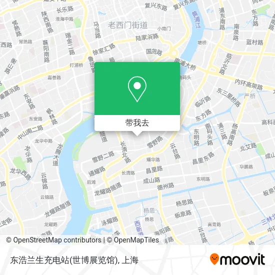 东浩兰生充电站(世博展览馆)地图