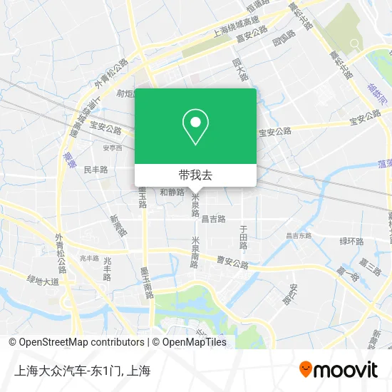 上海大众汽车-东1门地图