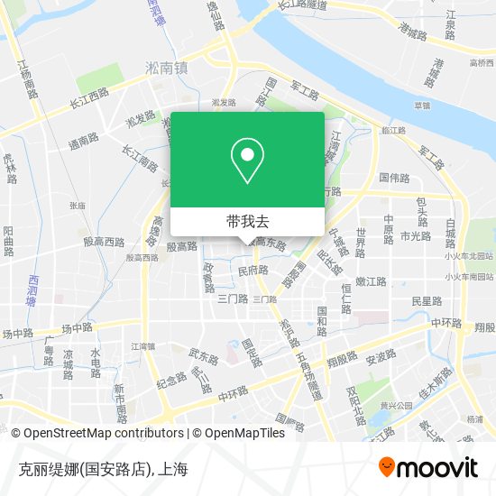 克丽缇娜(国安路店)地图