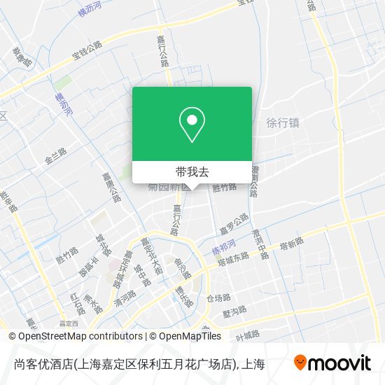 尚客优酒店(上海嘉定区保利五月花广场店)地图