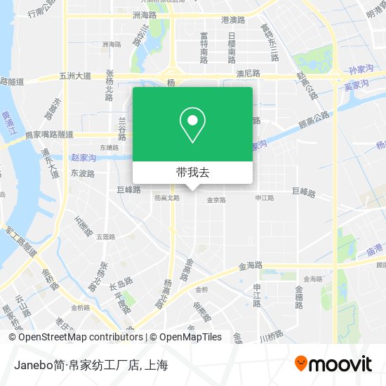 Janebo简·帛家纺工厂店地图