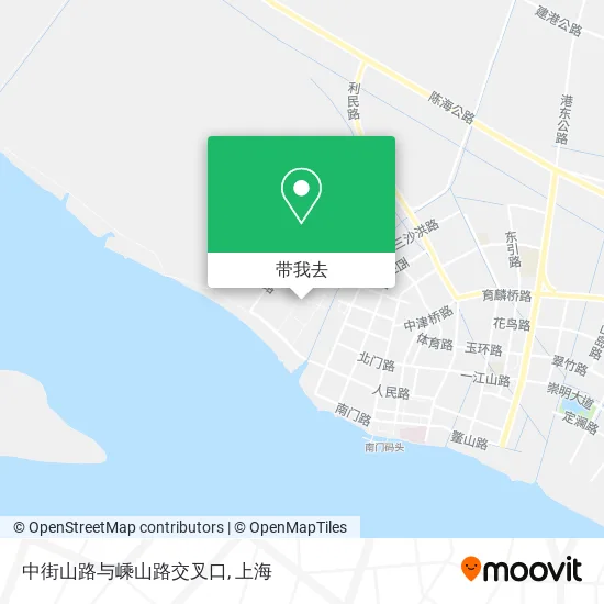 中街山路与嵊山路交叉口地图