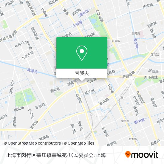 上海市闵行区莘庄镇莘城苑-居民委员会地图