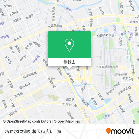 塔哈尔(龙湖虹桥天街店)地图