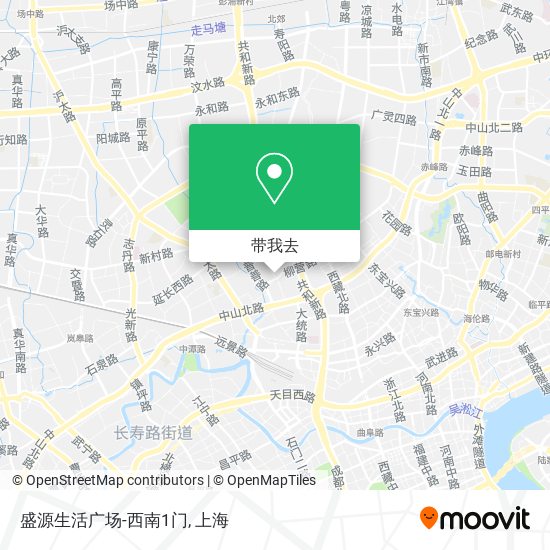 盛源生活广场-西南1门地图