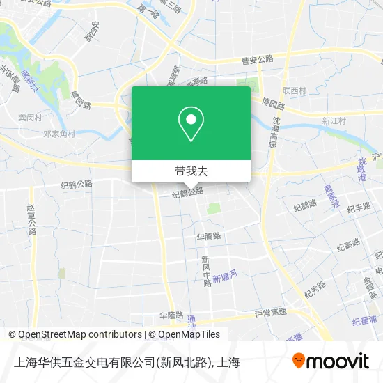 上海华供五金交电有限公司(新凤北路)地图