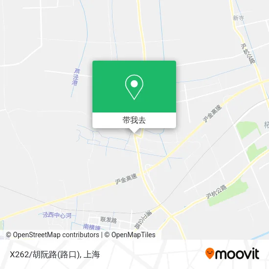 X262/胡阮路(路口)地图