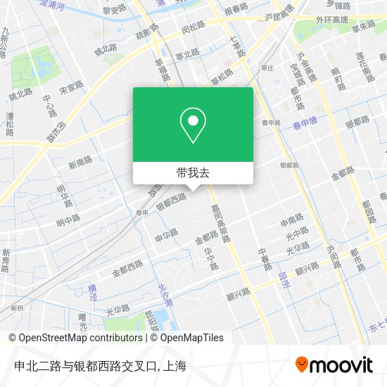 申北二路与银都西路交叉口地图
