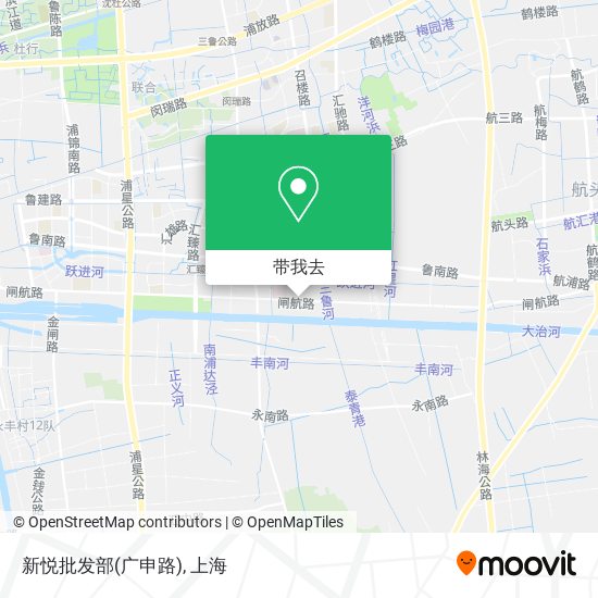 新悦批发部(广申路)地图