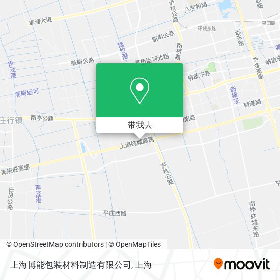 上海博能包装材料制造有限公司地图