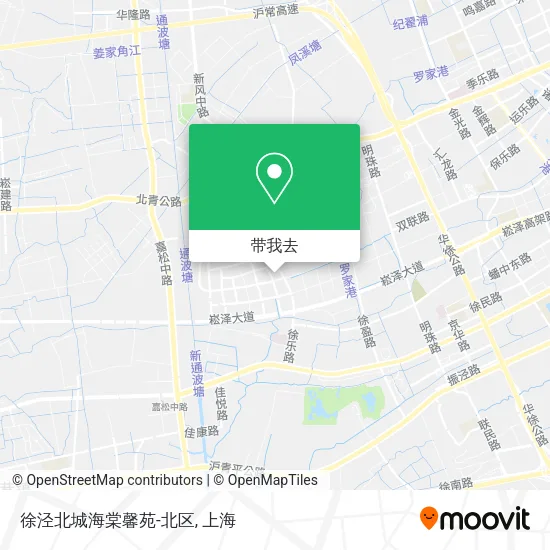 徐泾北城海棠馨苑-北区地图