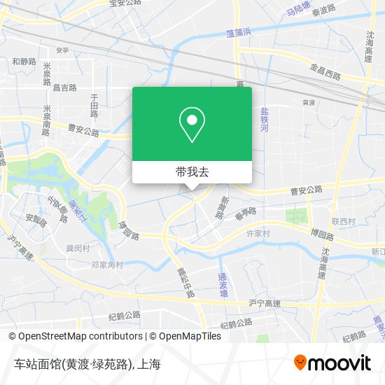 车站面馆(黄渡·绿苑路)地图