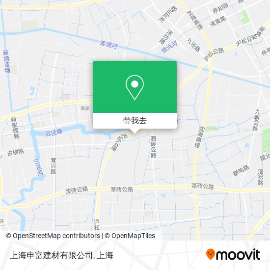 上海申富建材有限公司地图