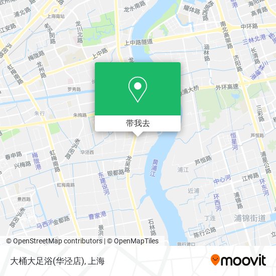 大桶大足浴(华泾店)地图