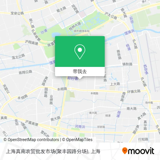 上海真南农贸批发市场(聚丰园路分场)地图