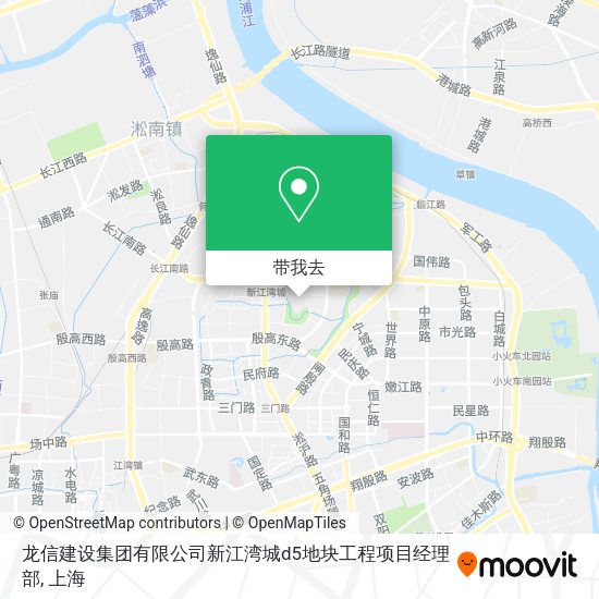 龙信建设集团有限公司新江湾城d5地块工程项目经理部地图