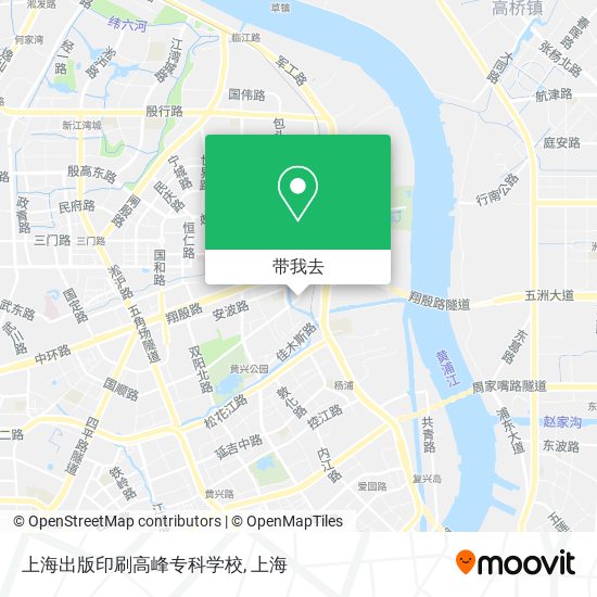 上海出版印刷高峰专科学校地图