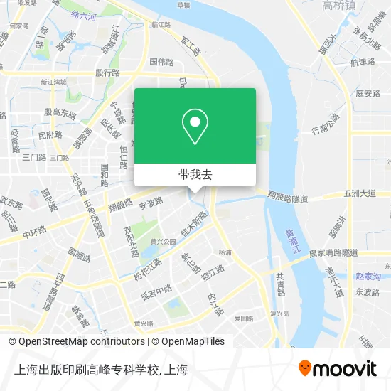 上海出版印刷高峰专科学校地图