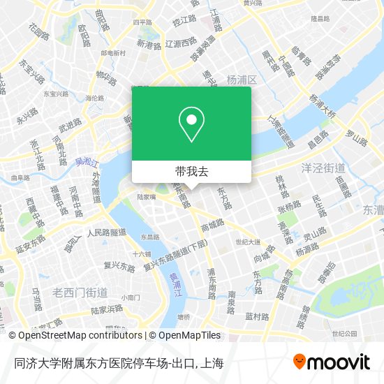 同济大学附属东方医院停车场-出口地图