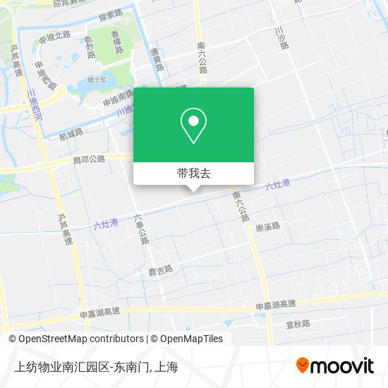 上纺物业南汇园区-东南门地图