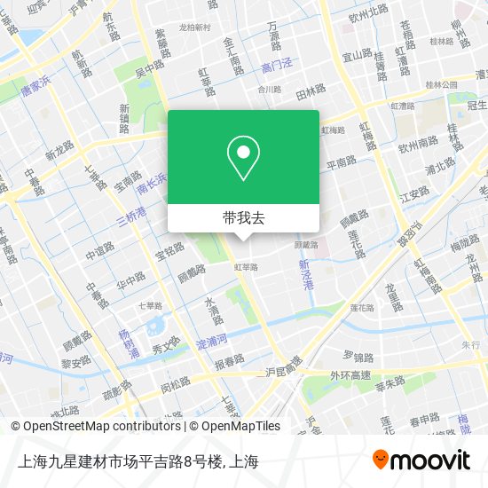 上海九星建材市场平吉路8号楼地图