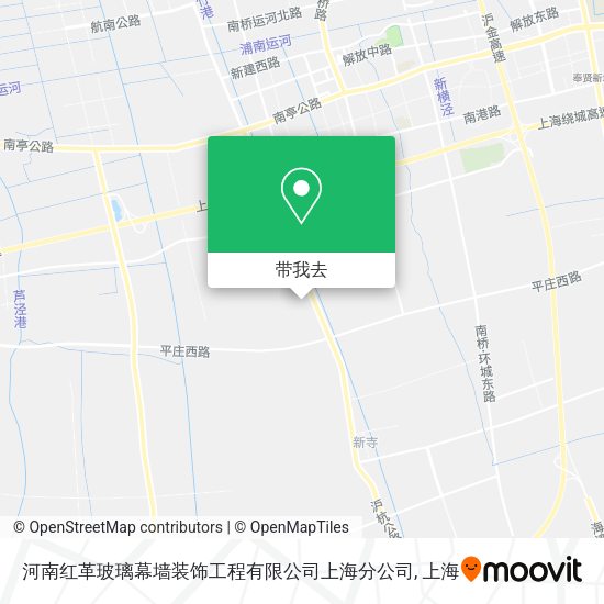 河南红革玻璃幕墙装饰工程有限公司上海分公司地图
