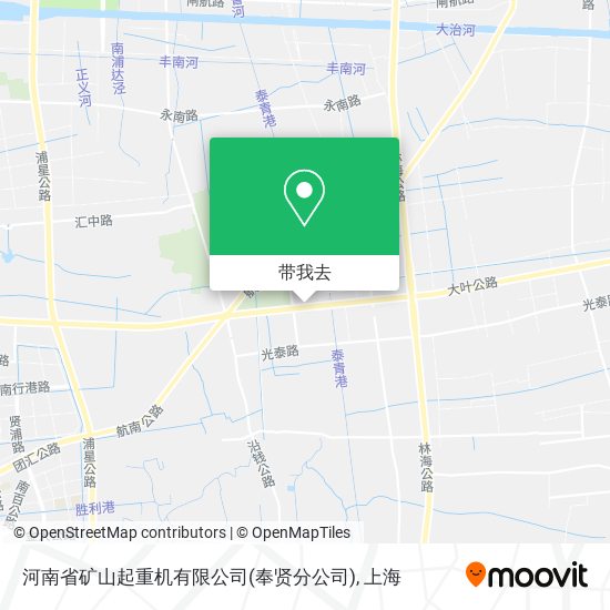 河南省矿山起重机有限公司(奉贤分公司)地图