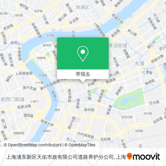 上海浦东新区天佑市政有限公司道路养护分公司地图