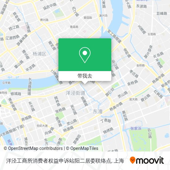 洋泾工商所消费者权益申诉站阳二居委联络点地图
