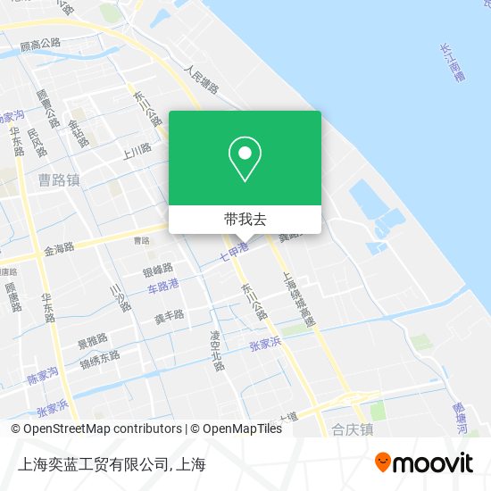 上海奕蓝工贸有限公司地图