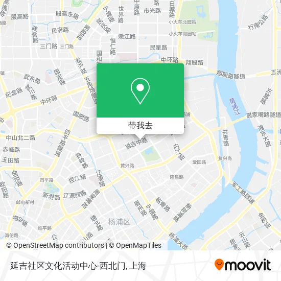 延吉社区文化活动中心-西北门地图