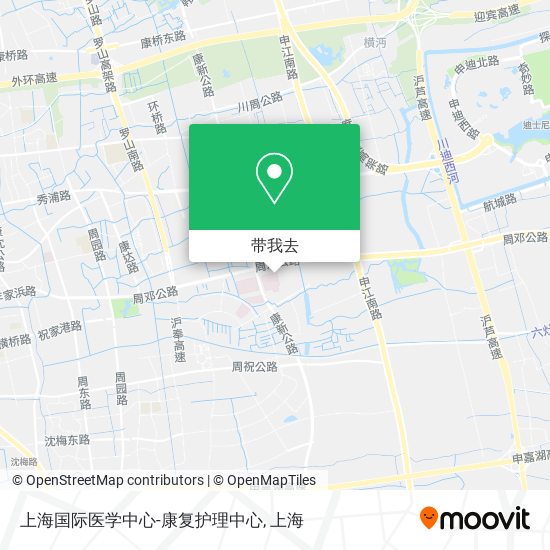 上海国际医学中心-康复护理中心地图