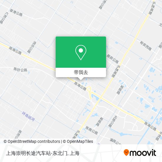 上海崇明长途汽车站-东北门地图