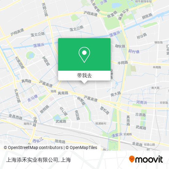 上海添禾实业有限公司地图