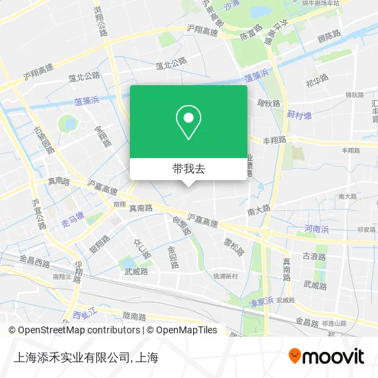 上海添禾实业有限公司地图