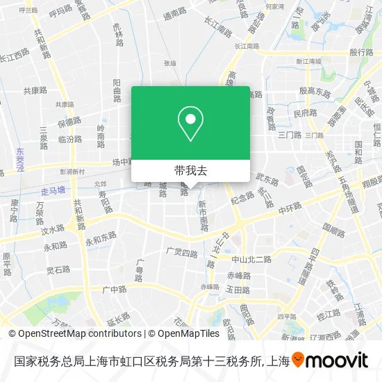 国家税务总局上海市虹口区税务局第十三税务所地图