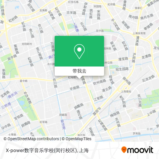 X-power数字音乐学校(闵行校区)地图