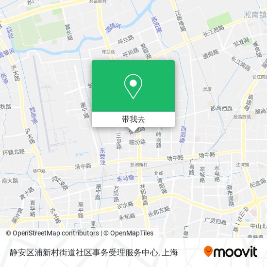 静安区浦新村街道社区事务受理服务中心地图