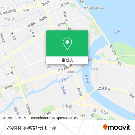 宝钢特材-泰和路1号门地图