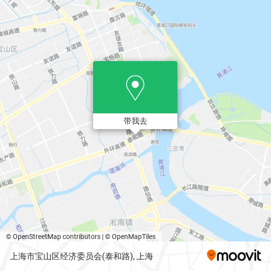 上海市宝山区经济委员会(泰和路)地图