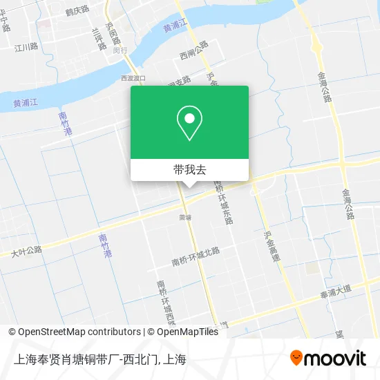 上海奉贤肖塘铜带厂-西北门地图